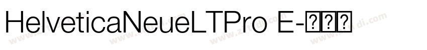 HelveticaNeueLTPro E字体转换